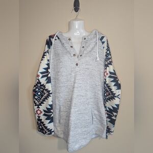 NWOT Aztec Style Hoodie